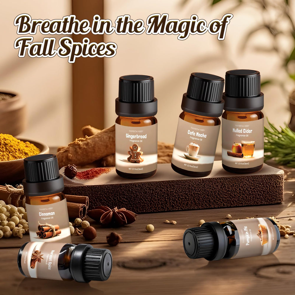 Mulled Cider essential oil bottle from Rainbow Abbey Spice Set