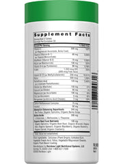Close up of nervous system support ingredients in Complete B-Complex (calcium, magnesium, potassium and amino acids)