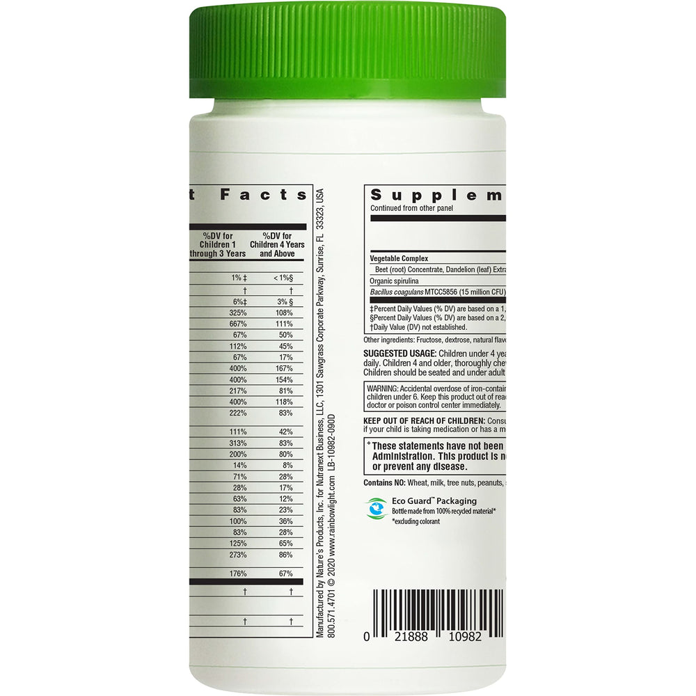 Allergen-free claims on Rainbow Light multivitamin
