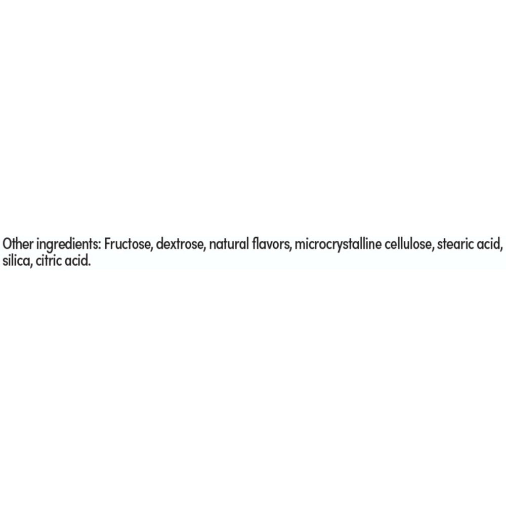 Nutrition facts panel highlighting essential nutrients