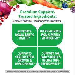 Real Food Nutrients logo on Rainbow Light prenatal bottle