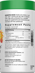 Close-up of tangy tangerine gummy vitamin D3 chew