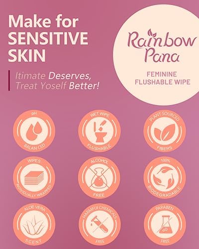 RainbowPana wipes ingredients Aloe Vera, Portulaca, Vitamin E for skin-friendly cleansing.
