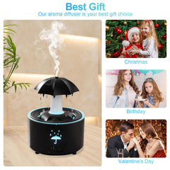 Compact desktop Raindrop humidifier with raindrop top design