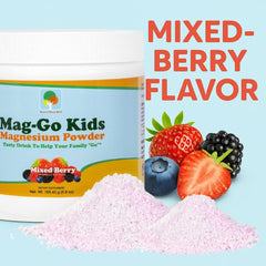 Digestive support concept for kids magnesium powder