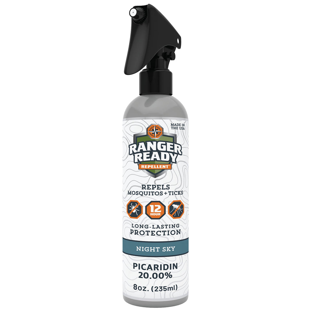 Ranger Ready Picaridin Night Sky bottle for long-lasting outdoor protection.