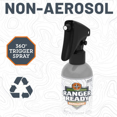 Ranger Ready Picaridin Night Sky gear-safe formula won’t stain clothing or gear.