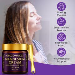 Close-up of rapid absorption cream texture on skin