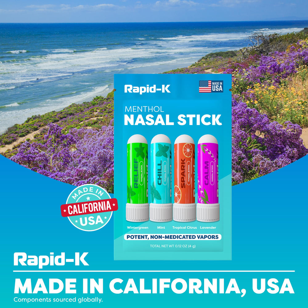 Rapid-K Nasal Stick portable-use design suits travel, gym, and office sessions