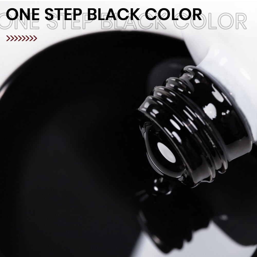RARJSM Cat-eye base look using black gel polish for chic effects