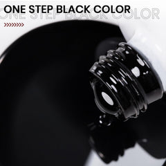 RARJSM Cat-eye base look using black gel polish for chic effects