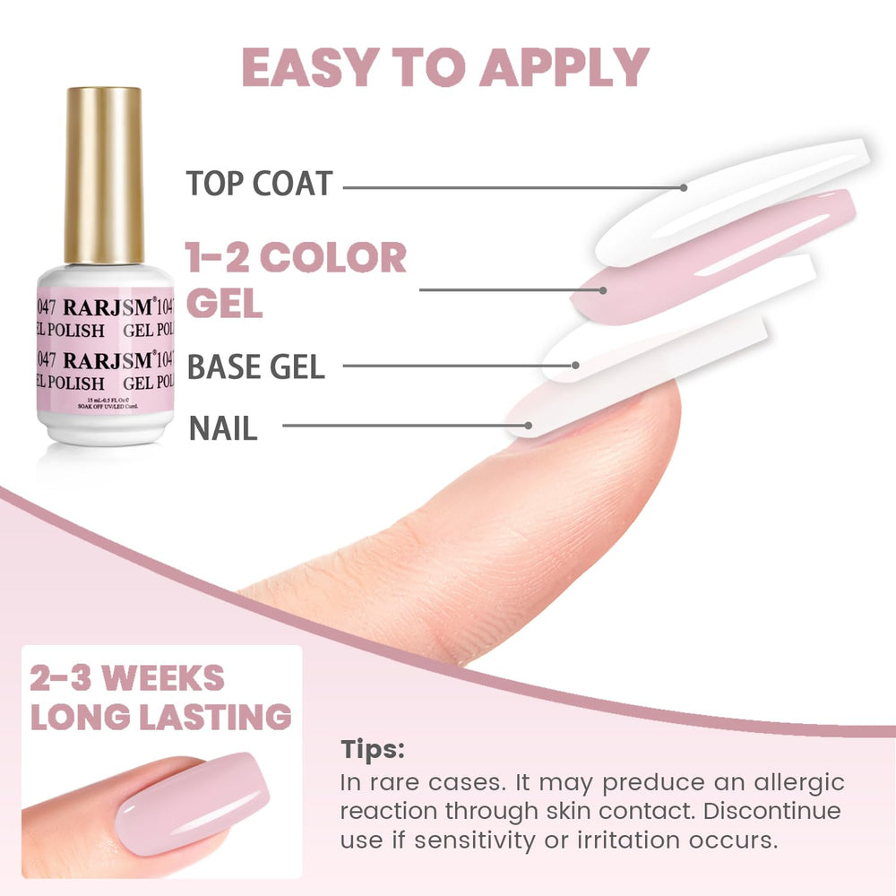 RARJSM French manicure inspiration with nude pastel pink tones for DIY