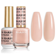 RARJSM Nude Pink Gel Nail Polish bottle front for bold salon-ready color at home.