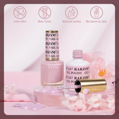 RARJSM step-by-step application scene showing easy-to-use gel and lacquer combo