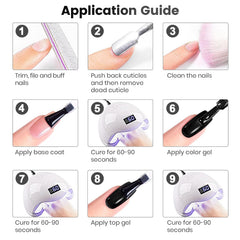 RARJSM UV/LED curing at home or salon for convenient nails