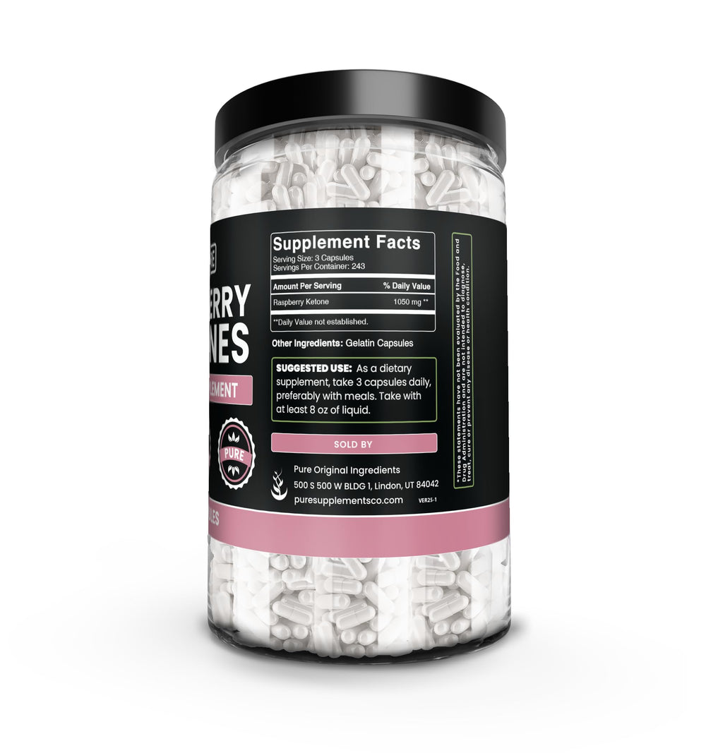 Lab verified quality seal for Raspberry Ketone product