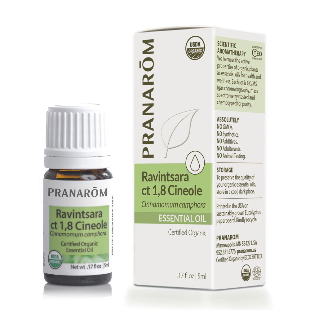 Ravintsara CT 1,8-cineole essential oil, organic, steam-distilled