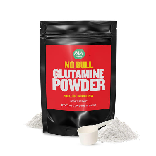 Raw Barrel No Bull L-Glutamine Powder 300g - unflavored, micronized