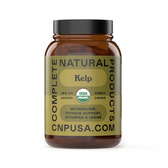 Bottle of Raw Sea Kelp Powder Capsules