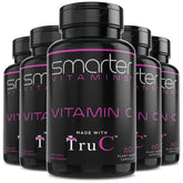 Five-pack bottles of RAW Whole Food Vitamin C from berries