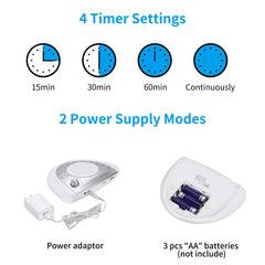 Raynic white noise machine 24-sound panel demonstrates varied ambient options for relaxation
