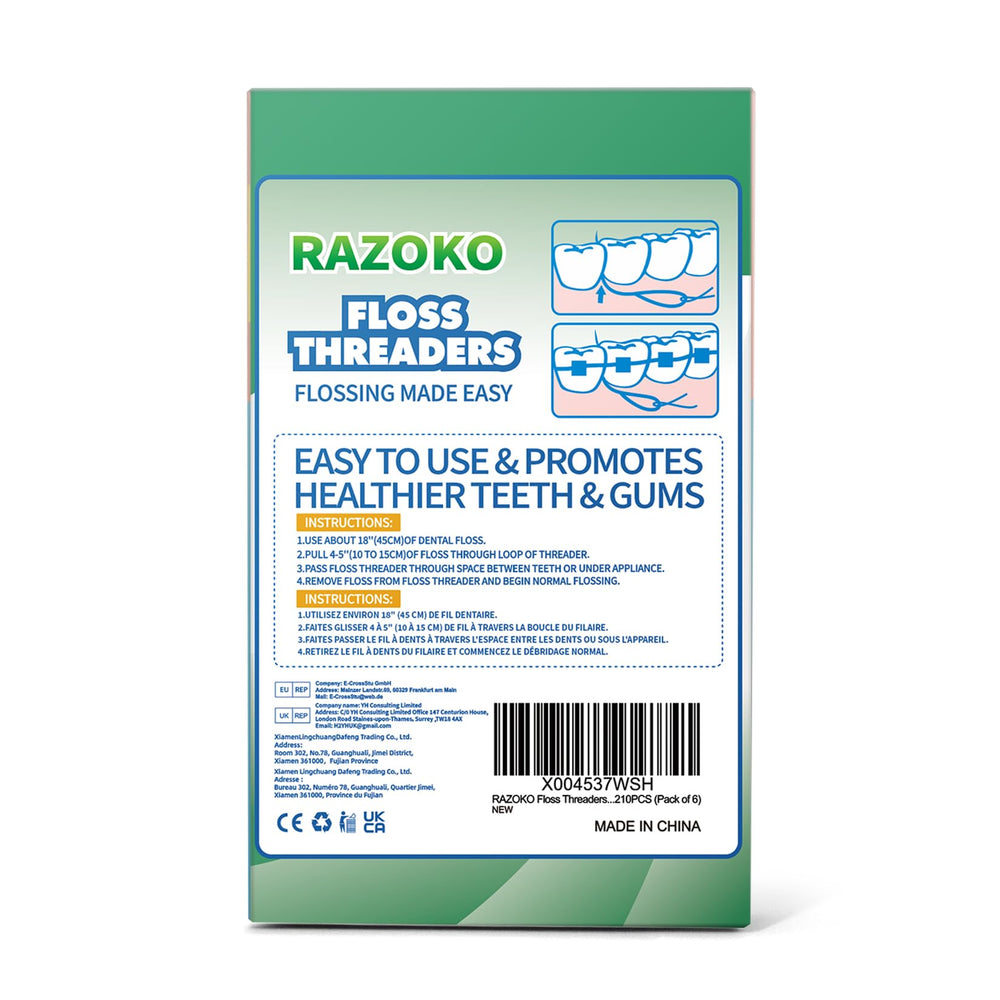RAZOKO brand dental health message and packaging