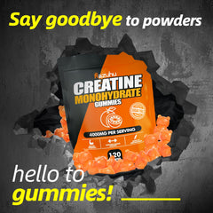 Serving size showing five gummies