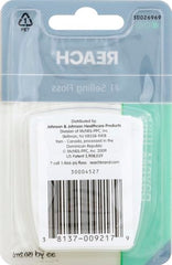 Mint waxed floss strands close-up