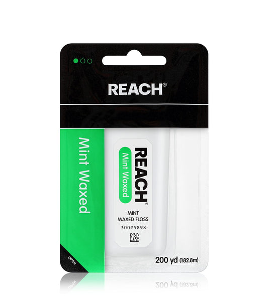 Reach Mint Waxed Dental Floss 200 Yards 1 Pack – front view