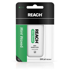 Reach Mint Flavored Waxed Dental Floss packaging