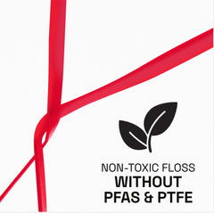 PFAS-free label on dental floss product