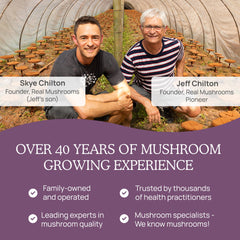 Packaging of Real Mushrooms Chaga powder 60 servings