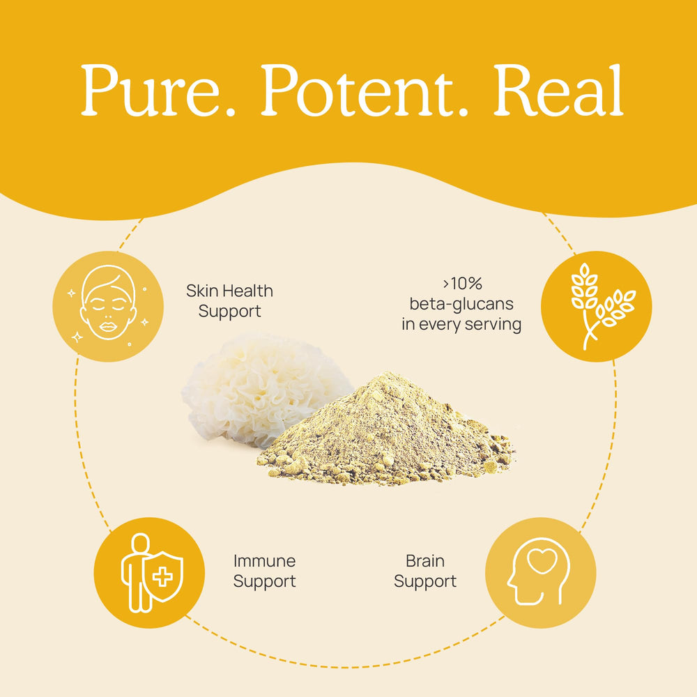 Label highlighting 10% beta-glucans and NSF certification