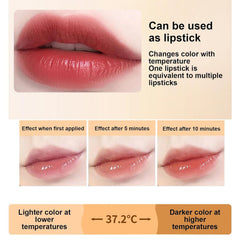 REATIFUL transferproof lipstick swatch on lips during day-to-night use