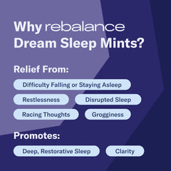 Rebalance Dream Sleep Mints lozenges side view