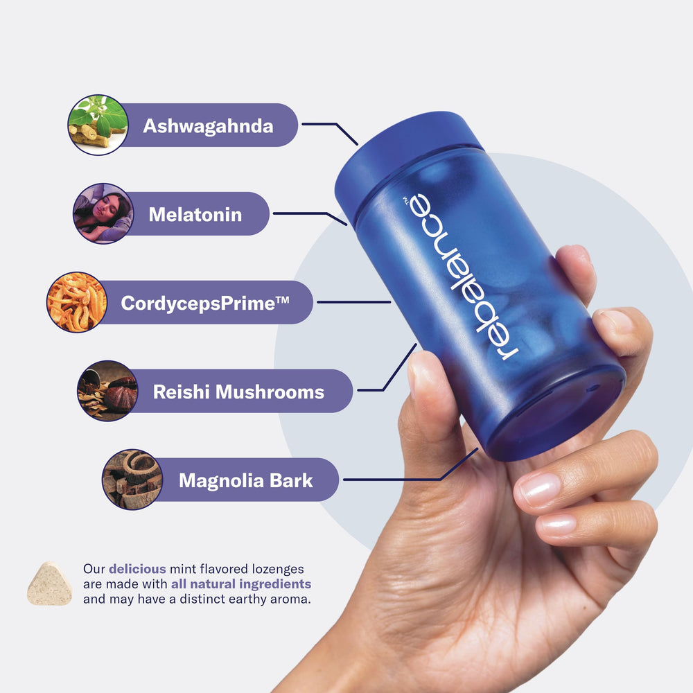 Sugar-free label on Rebalance Dream Sleep Mints packaging