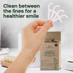 Eco-friendly, corn starch-based floss material concept
