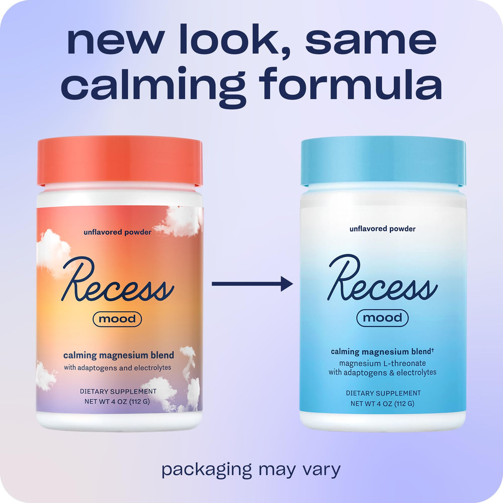 Scoop of Recess Mood Powder being added to a drink