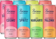 Recess Zero Proof Mocktails Classic Cosmo flavor in a 12oz can