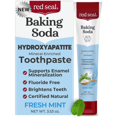 Red Seal Hydroxyapatite Toothpaste tube on white background