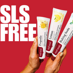 Label on Red Seal Lemon Toothpaste