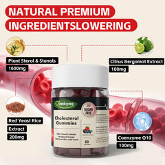 Red yeast rice, citrus bergamot, and CoQ10 ingredients