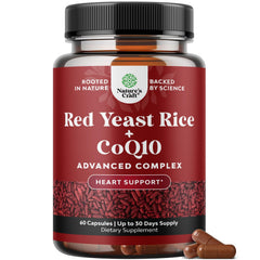 Red Yeast Rice with CoQ10 bottle - 60 capsules