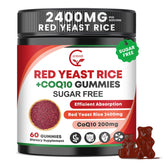 Front view of Red Yeast Rice with CoQ10 Gummies bottle - 60 count