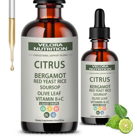 Bottle of Red Yeast Rice Drops with label