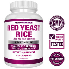 Citrinin free red yeast rice label close up