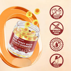 Third-party tested seal on Red Yeast Rice Gummies label