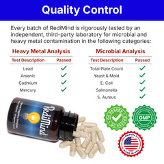 RediMind bacopa monnieri highlight for memory and learning support.