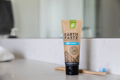 Earthpaste packaging design with natural look