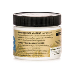 Earthpowder displaying no foaming formula on a white background